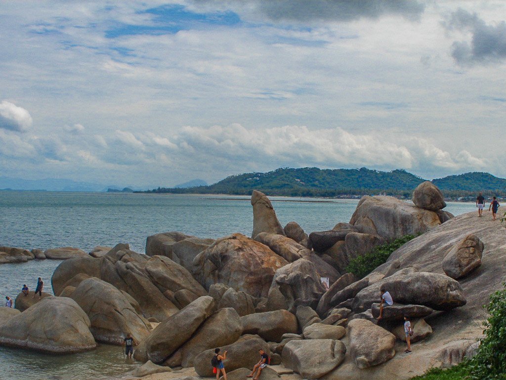 Grandmother and Grandfather Rock Koh Samui Thailand_