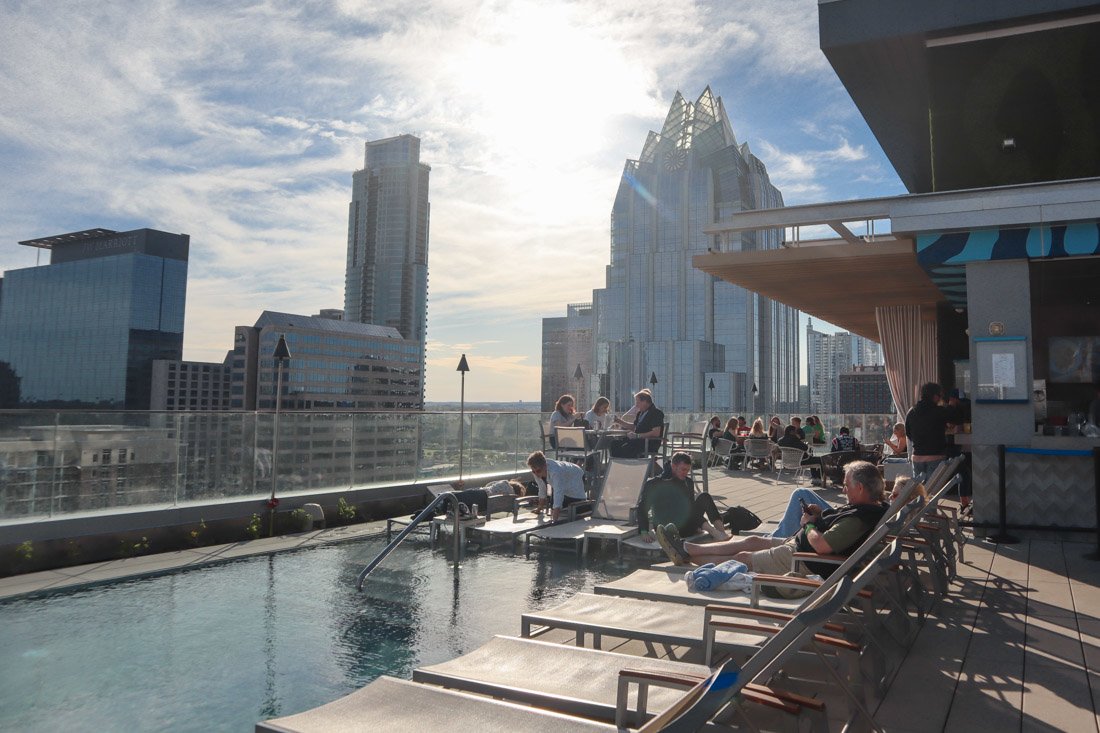 Azul Rooftop Pool and Bar Austin Westin Hotel_