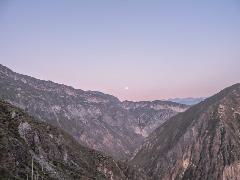 Colca Canyon sunrise 