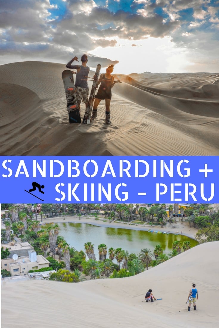 Sandboarding in Peru | Huacachina sand dunes.