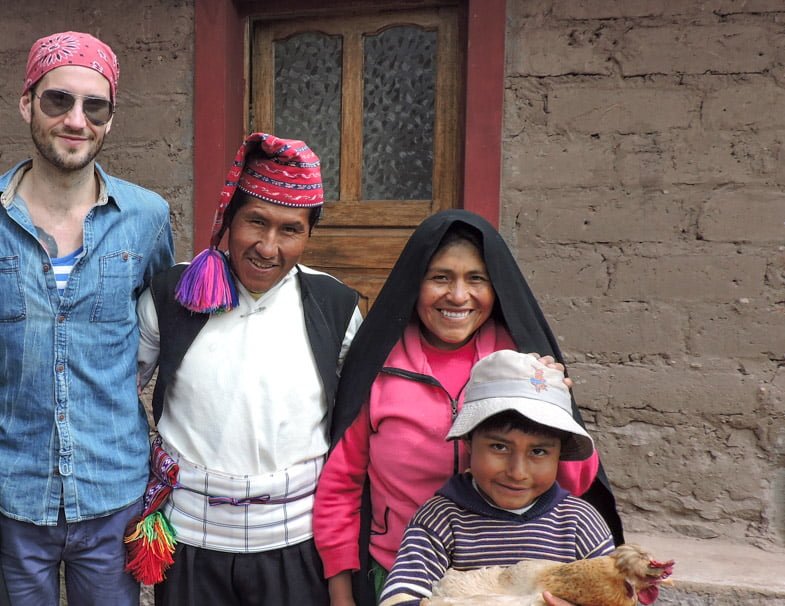 Taquile Island Homestay family