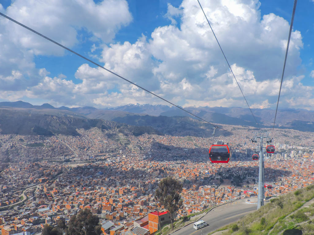 Cable Cars in La Paz I 10 Things to do in La Paz Bolivia 