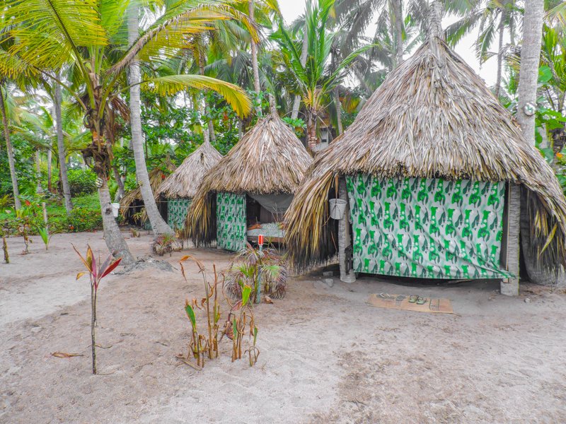 Huts in Costeno Beach Surf Camp Ecolodge, Colombia