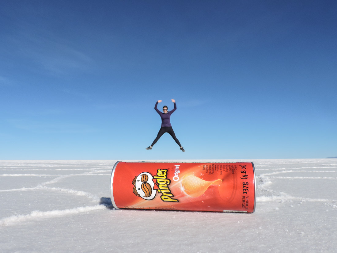 Pringles Gemma Salt Flats in Bolivia