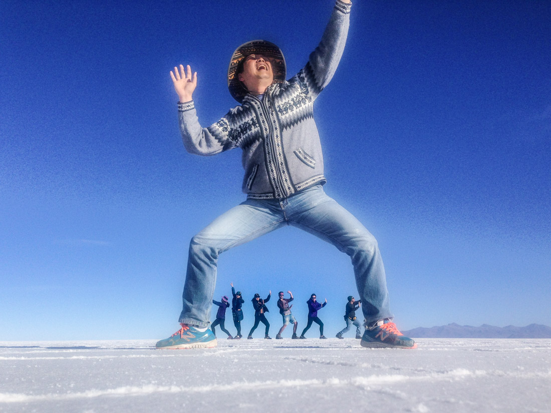 Salay de Uyuni Salt Flats Silly Pictures Giant Bolivia_