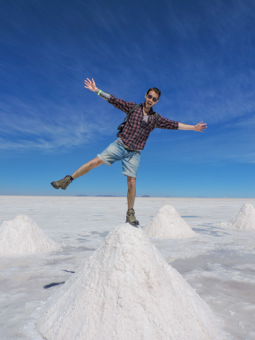 Uyuni Salt Flats Salt Mountains Bolivia_