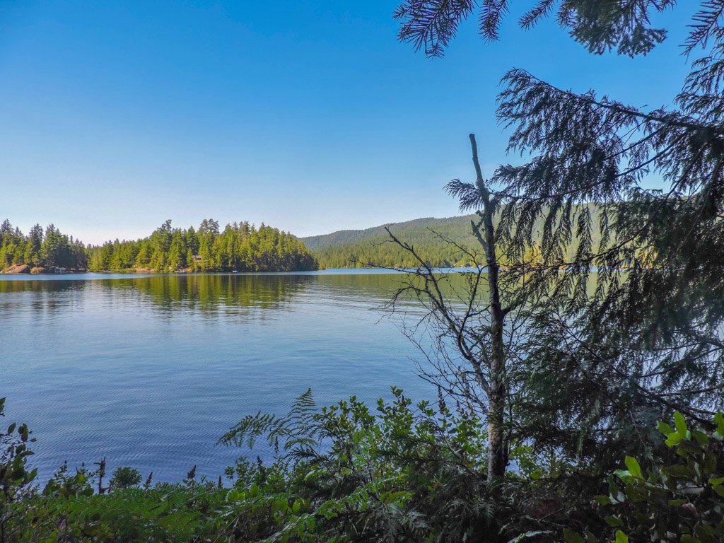 A still Ruby Lake on the Sunshine Coast BC