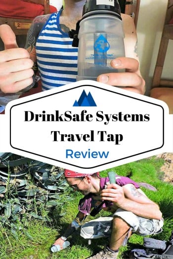 Honest review of water filtering and purifying bottles. Including DrinkSafe Systems Travel Tap. Safe drinking and saving the environment. 