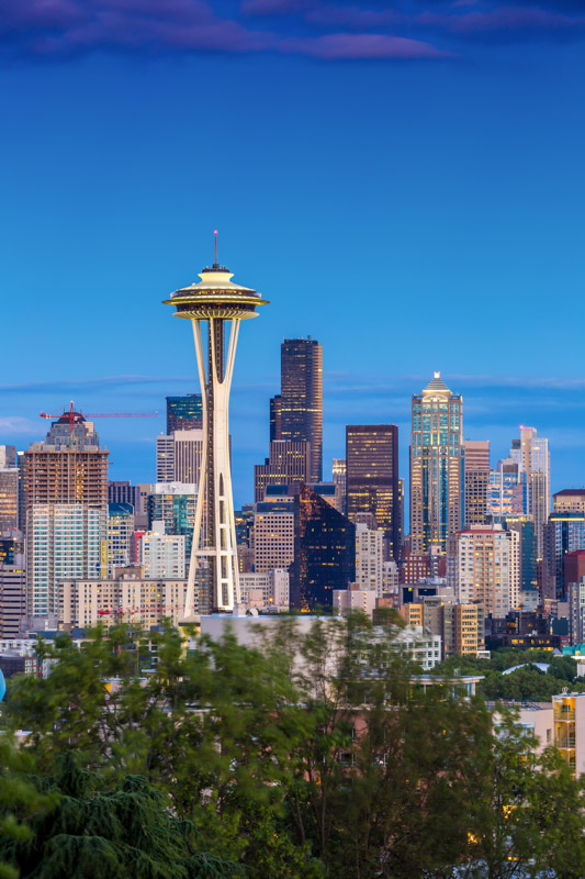 Seattle Space Needle and skyline