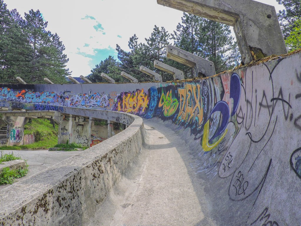 Abandoned Bobsleigh Track, Sarajevo Bosnia 