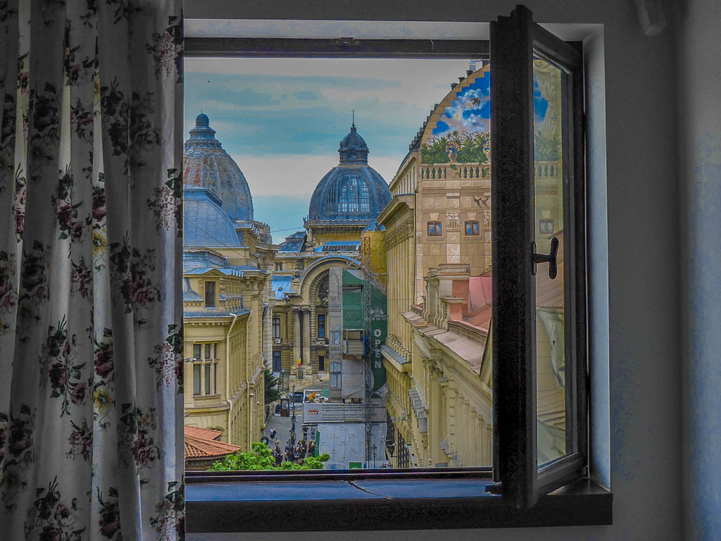 View of Old Town from window Bucharest