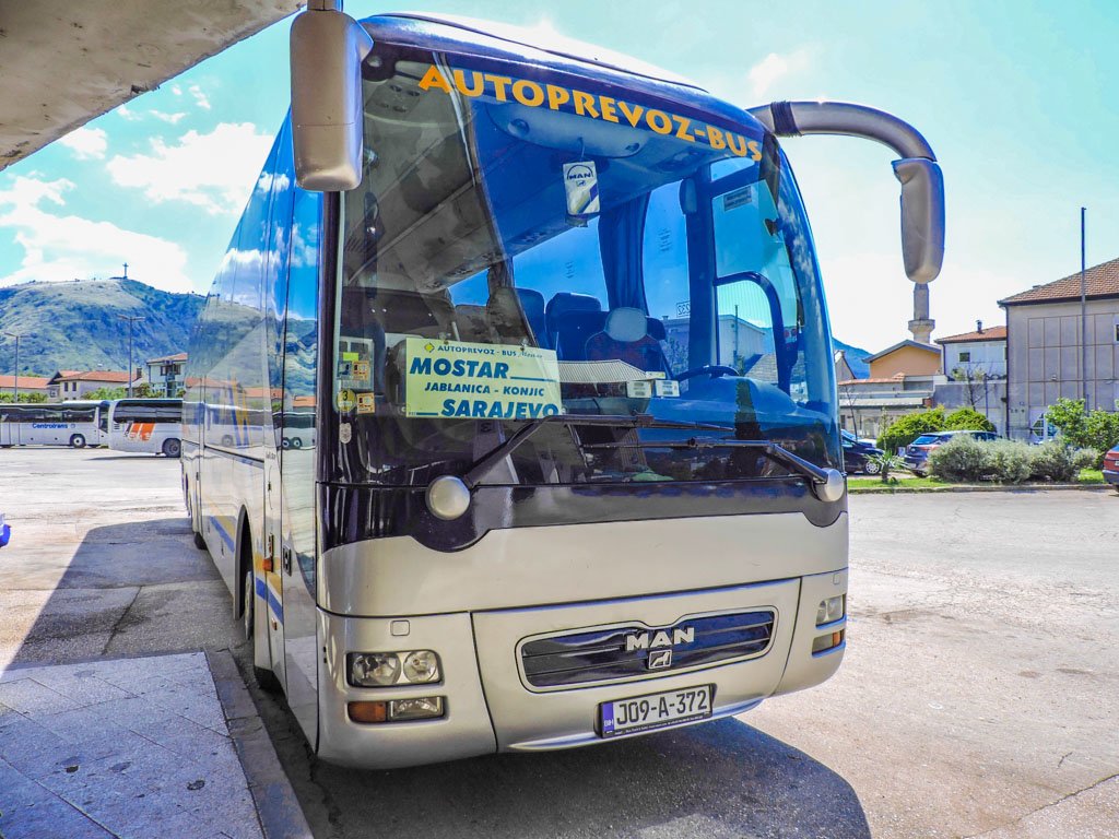 Mostar to Sarajevo Bus I Bosnia and Herzegovina_