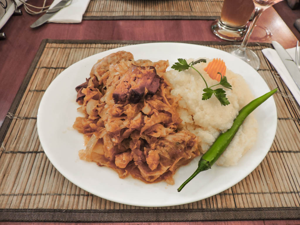 Sarmale cabbage meal in Bucharest