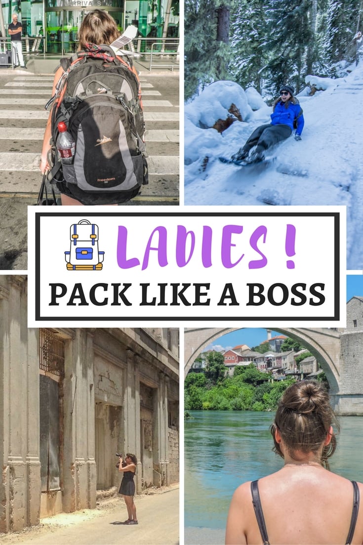 Pack for success with this female travel packing list.