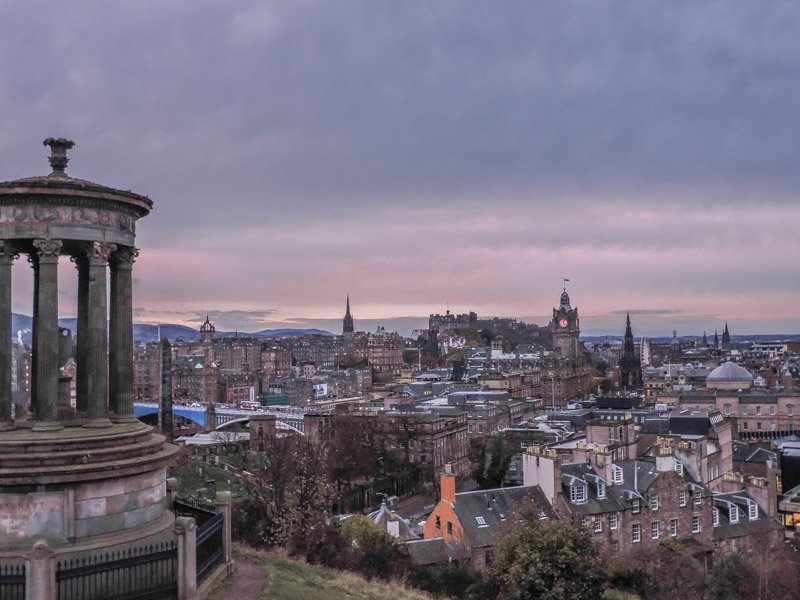 Views of Edinburgh from Calton Hill