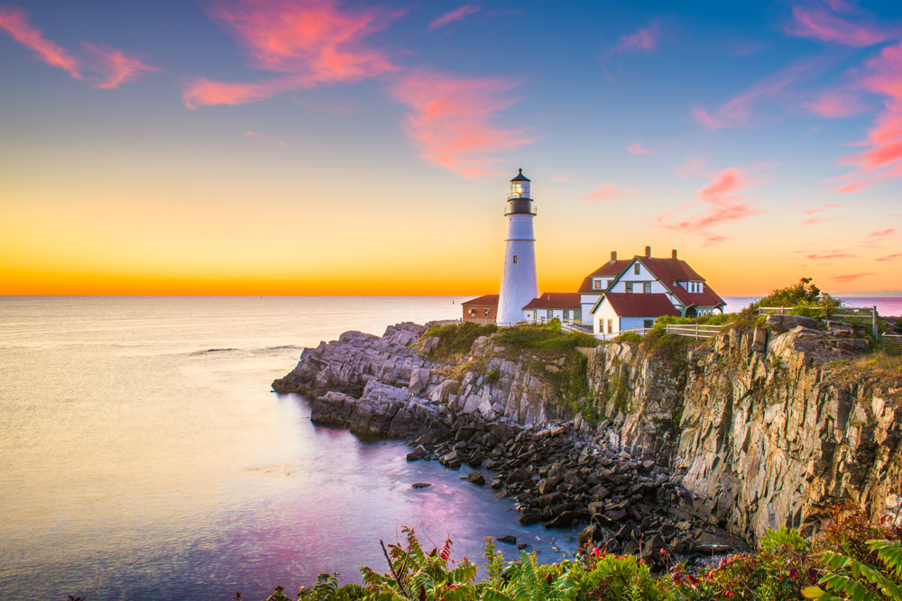 Portland Head Light Cape Elizabeth Maine New England