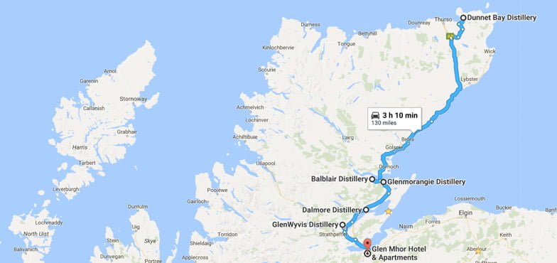 North Coast 500 Itinerary Distilleries