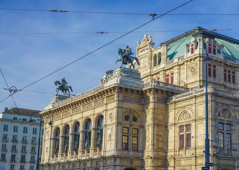 Side view of Vienna Operahouse Austria