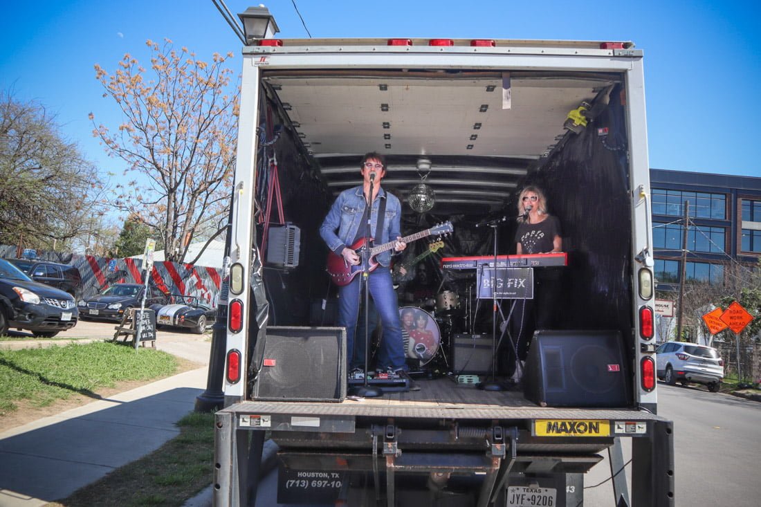 Band in Van East 6th Austin Texas SXSW