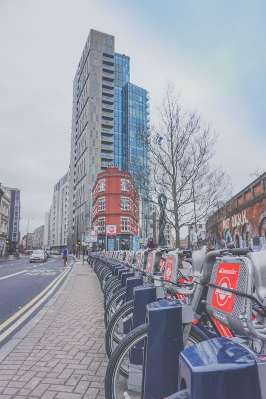 Santander London Bike Scheme Docking Station