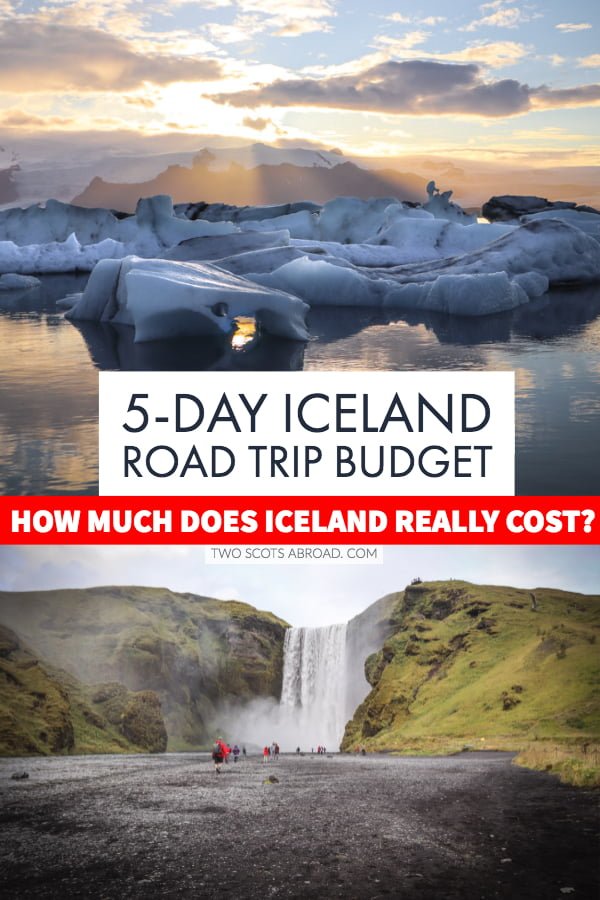 Cheap Iceland tips + Iceland budget food, activities and accommodation cost breakdown .