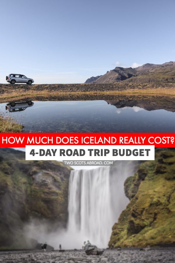 Iceland travel costs for flights, accommodation, car rental, gas, activities and food 