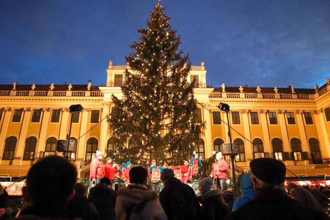 Schoenbrunn Palace Christmas Vienna Austria