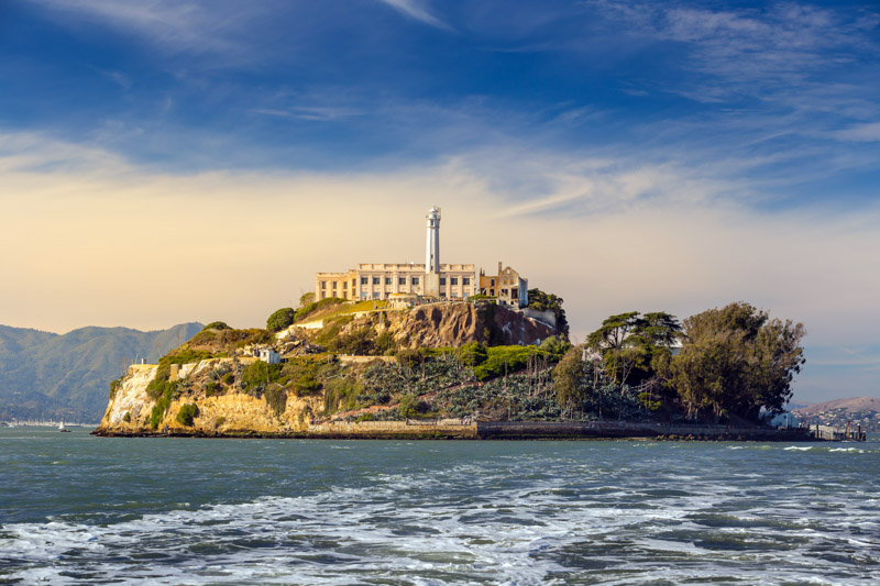 Alcatraz on island San Francisco