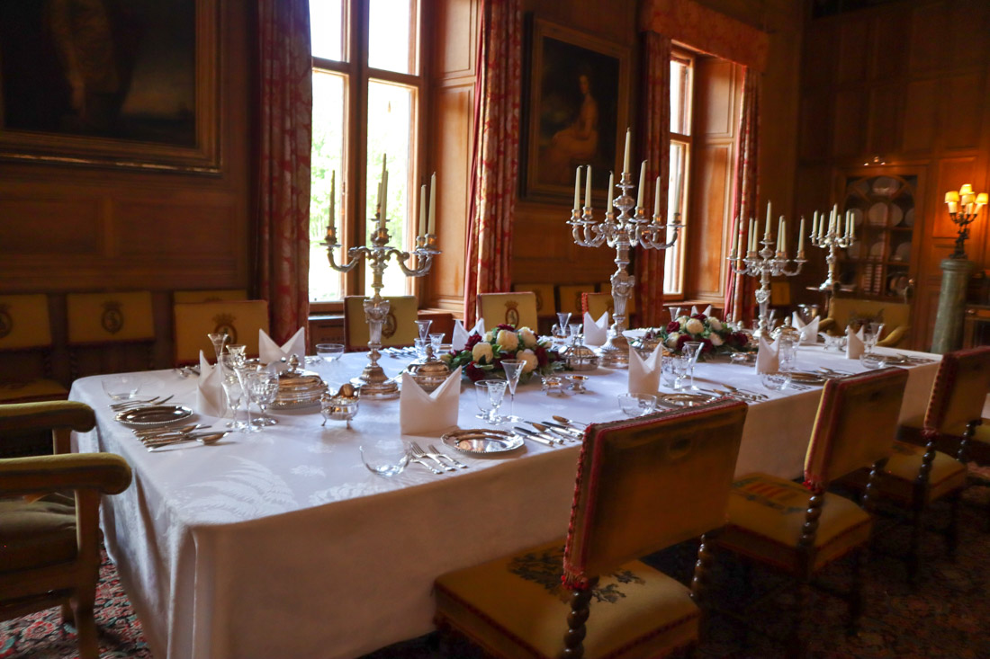 Dunrobin Castle Dining Room North Coast 500 Scotland_