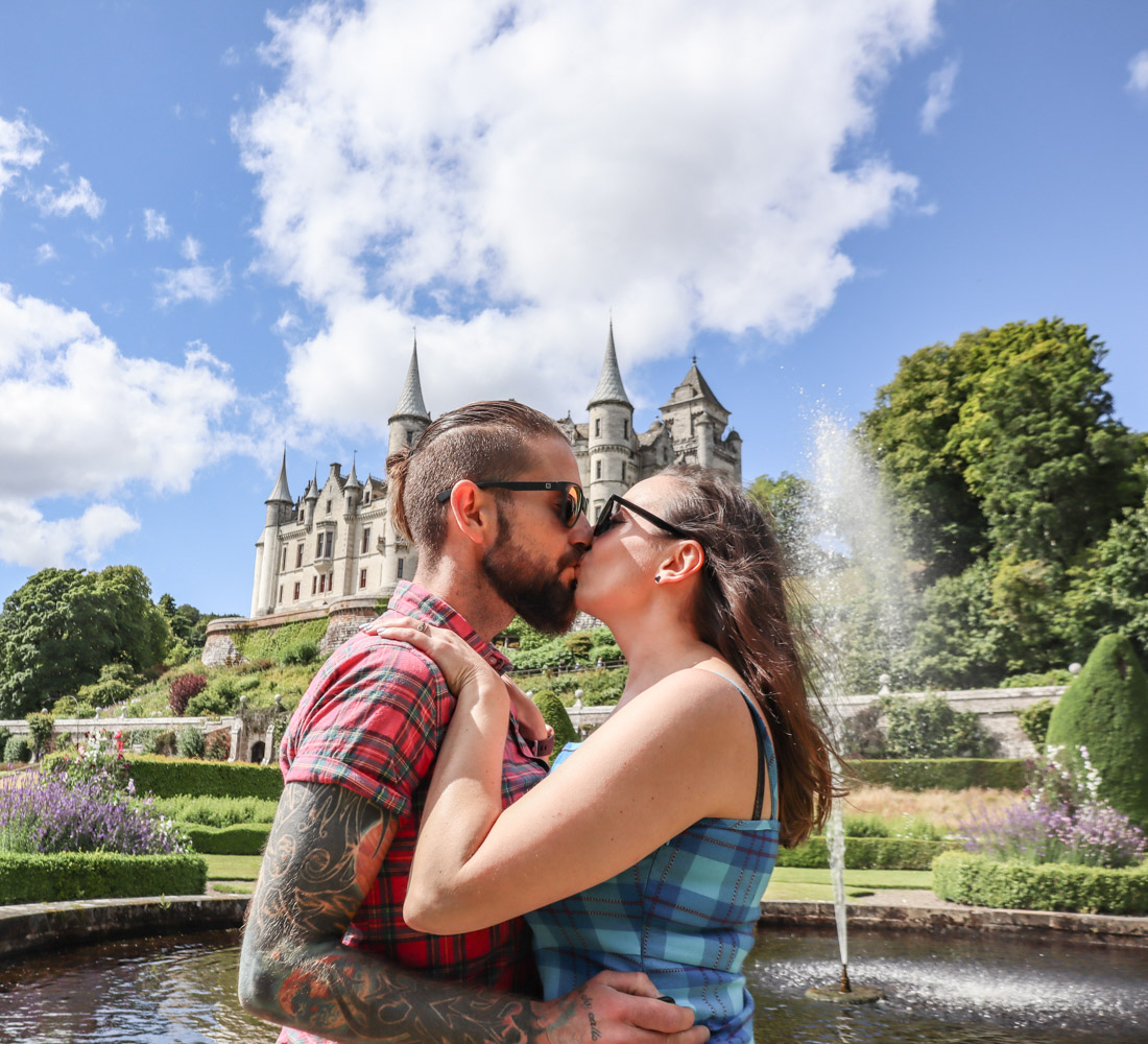 Dunrobin Castle Gemma Craig Kiss Fountain gardens North Coast 500 Scotland_