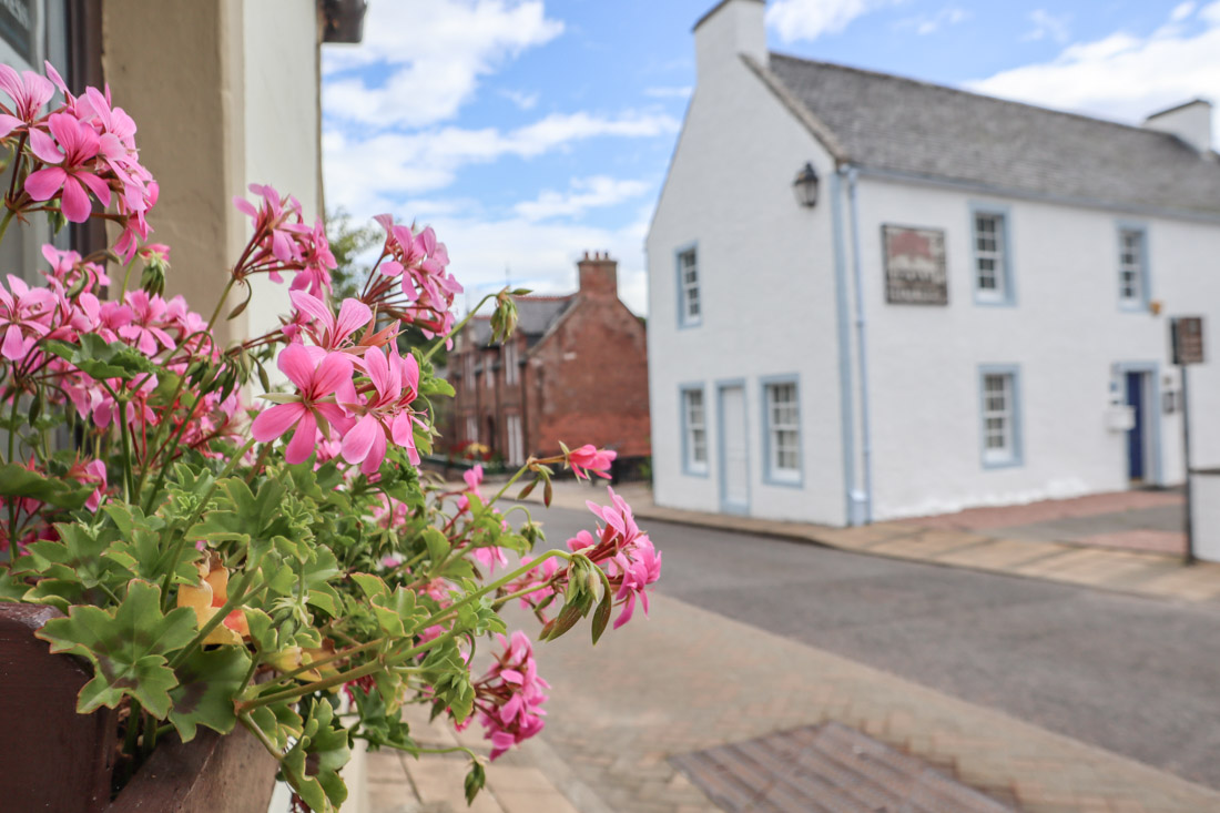 Groam House Museum Flowers Fortrose on North Coast 500 in Scotland_