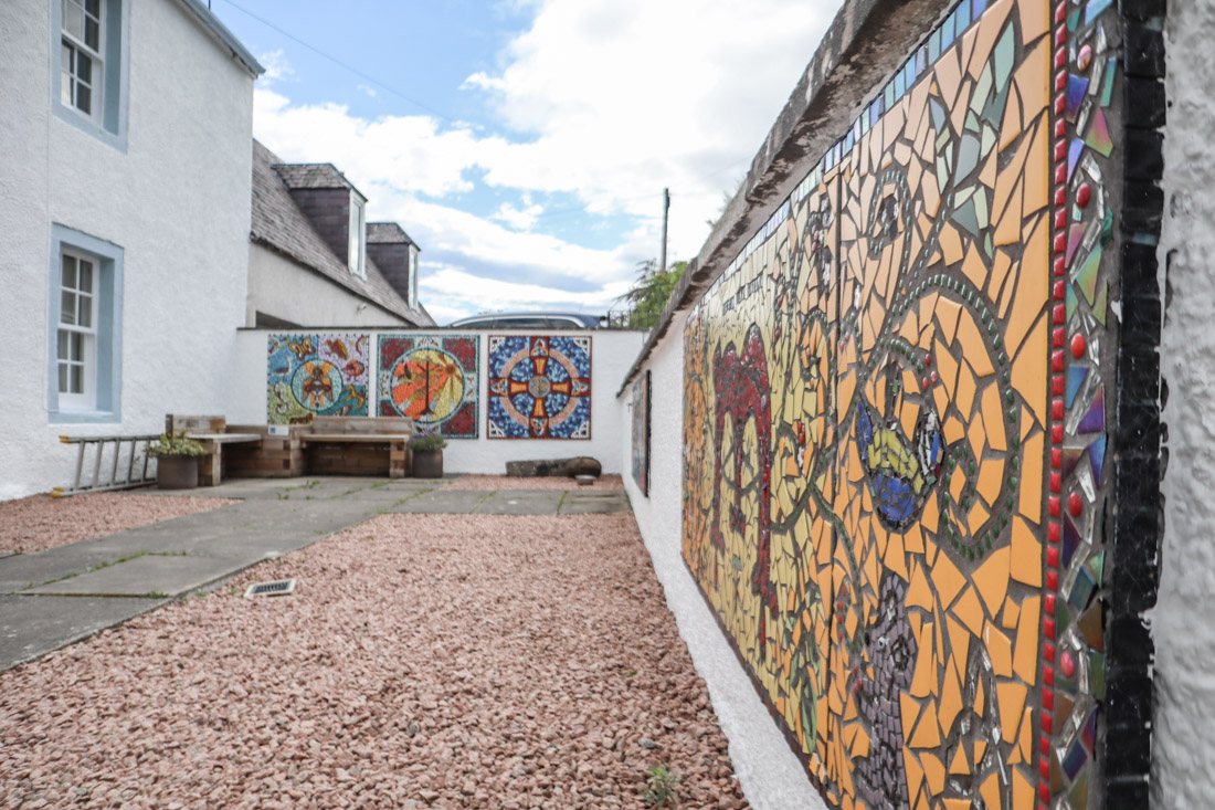 Groam House Museum Mosiacs on North Coast 500 in Scotland_