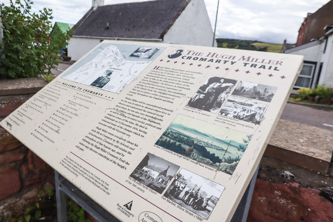 Hugh Miller Trail Cromarty on North Coast 500 in Scotland_