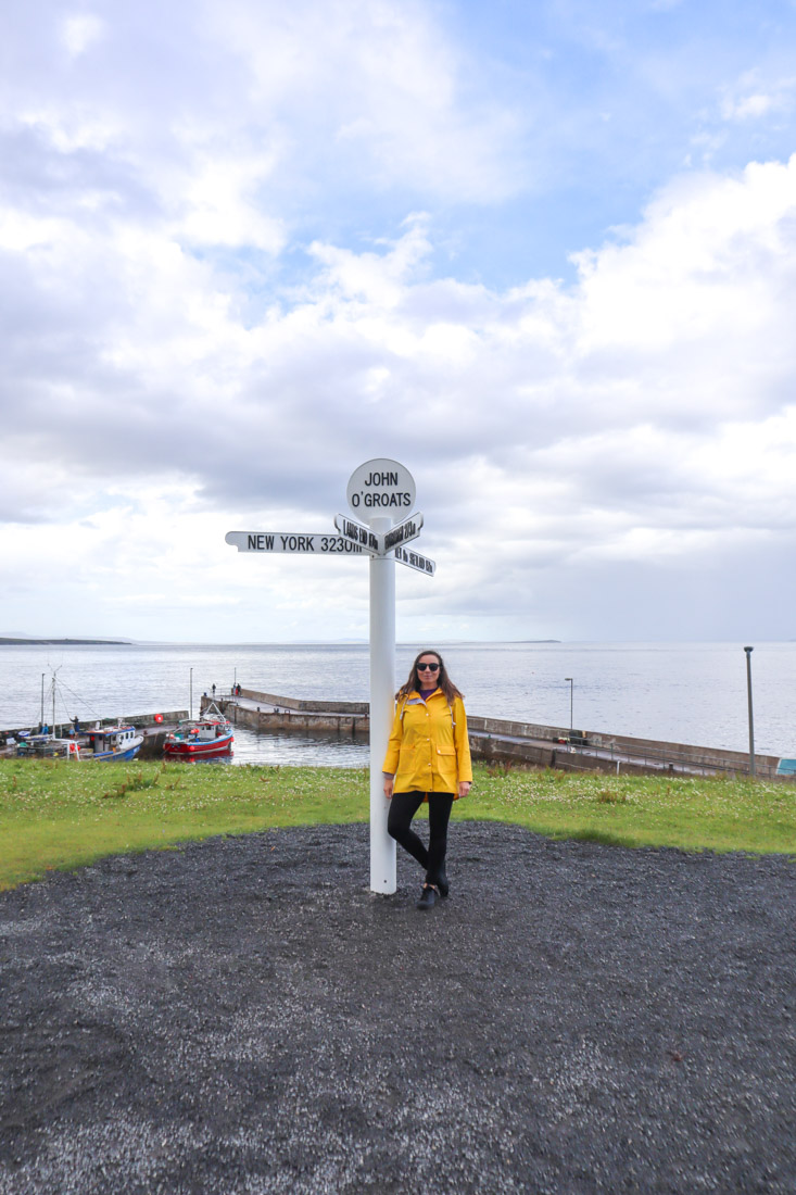 John o Groats signpost Gem North Coast 500 Scotland_