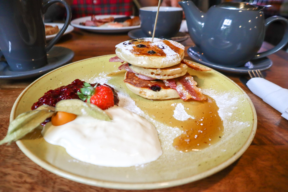Pancakes River Bothy Cafe in Berriedale North Coast 500 Scotland_