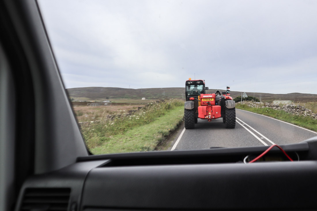 Tractor Road North Coast 500 Scotland_