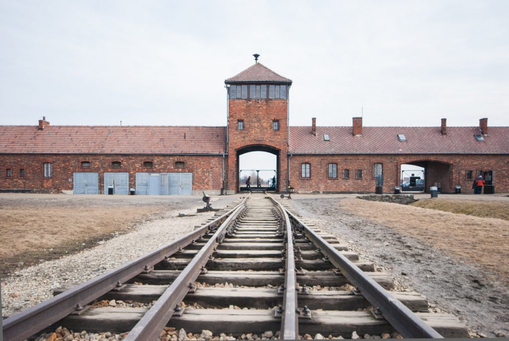 Auschwitz train tracks