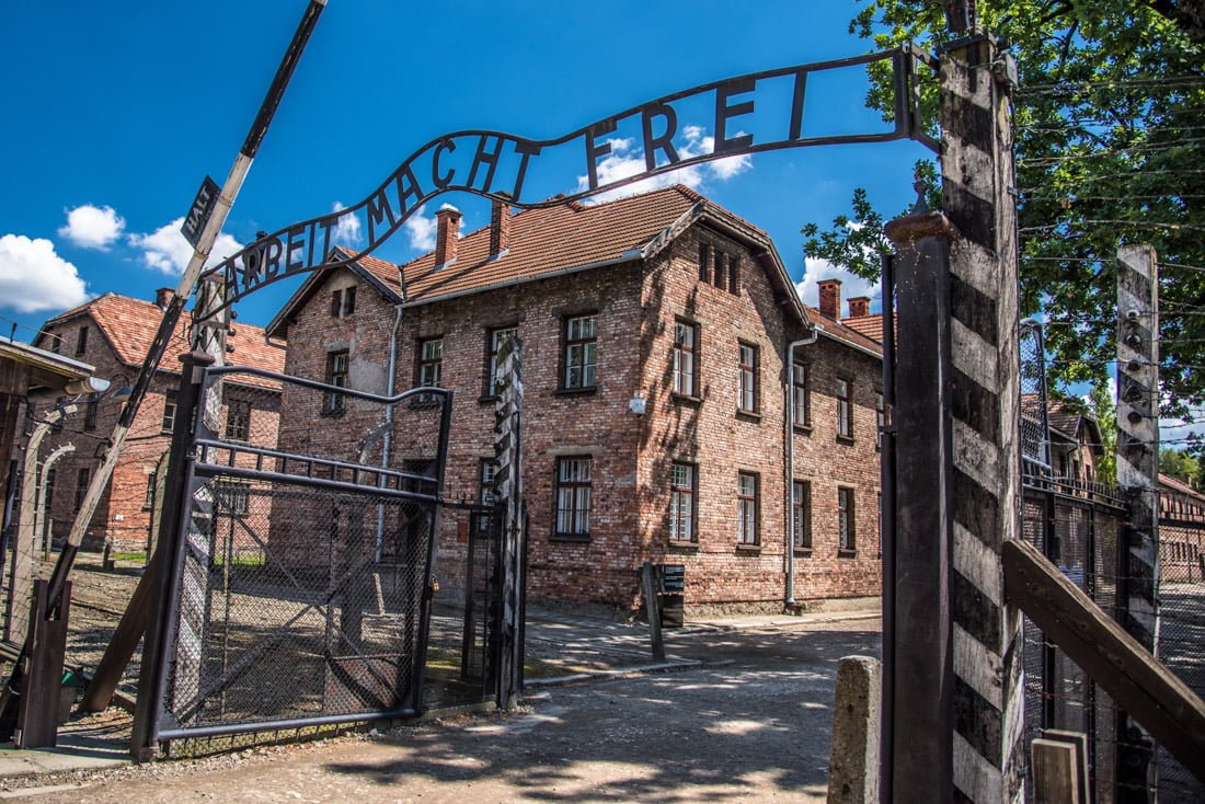 How to get to Auschwitz. Gate Poland