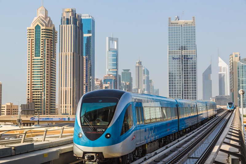 Dubai metro railway