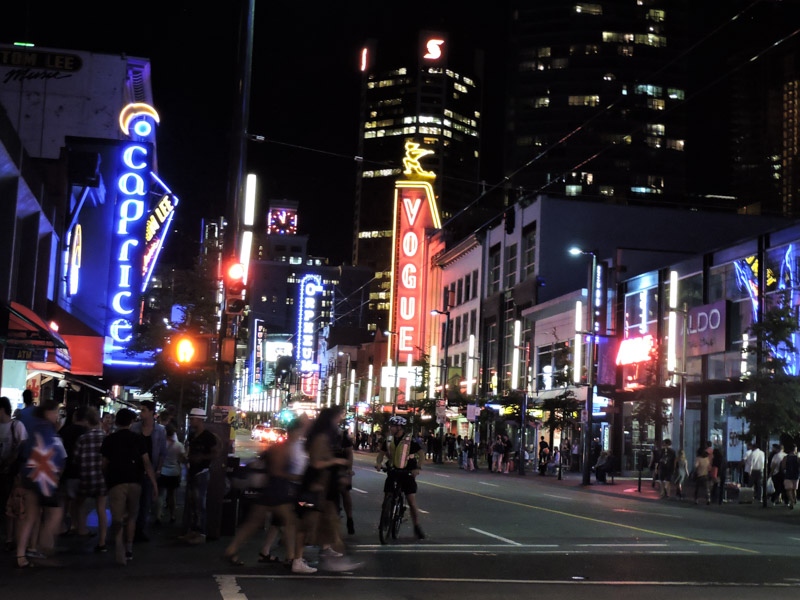 Granville Street lights Vancouver