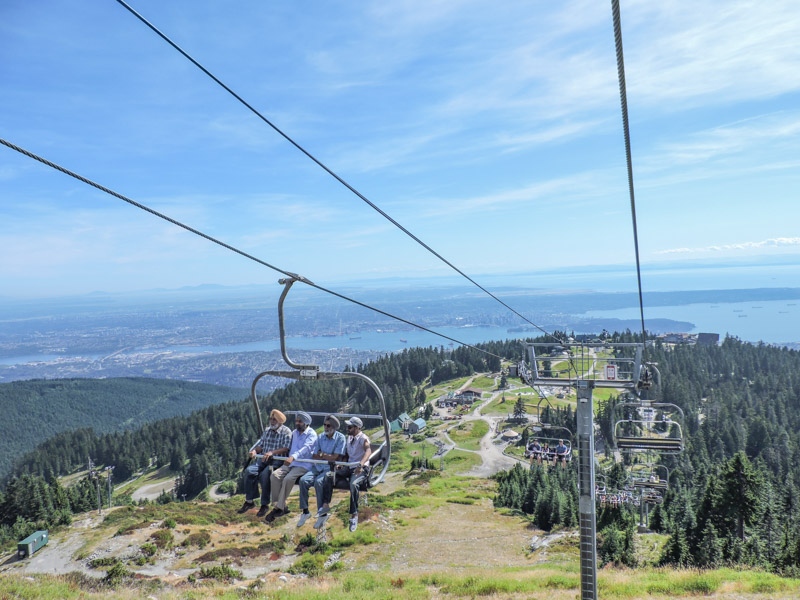Grouse Mountain lifts blue skies_