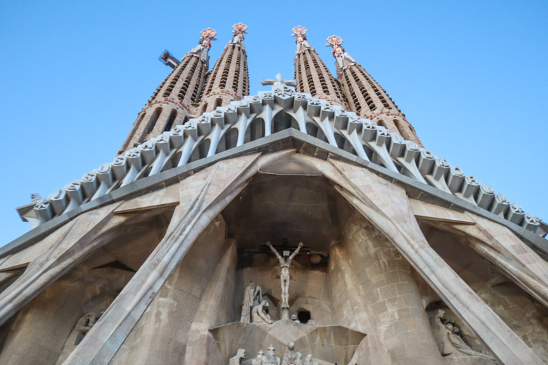 La Sagrada Familia Jesus on Cross