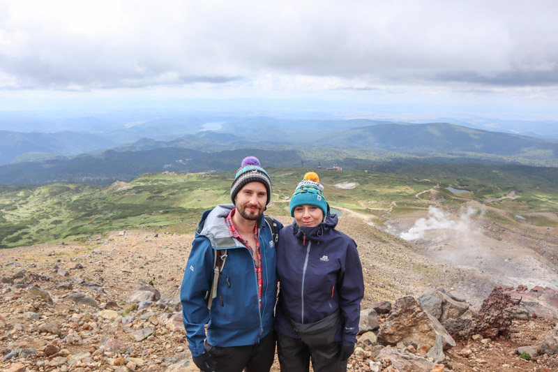 Craig and Gemma Mount Asahidake Japan_