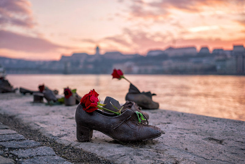 Jewish shoes River Danube Budapest