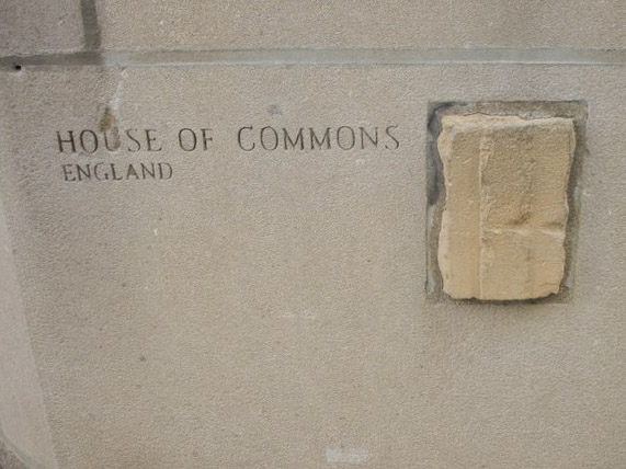 Rocks embedded in the Tribune Tower Chicago