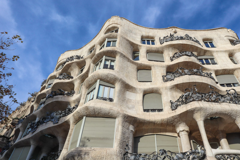 Casa Mila Gaudi in Barcelona_