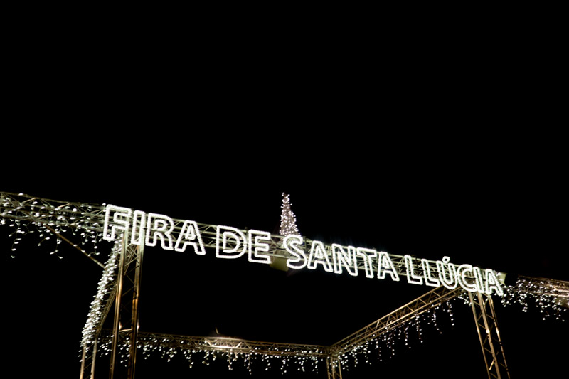Fira de santa llucia Barcelona market_