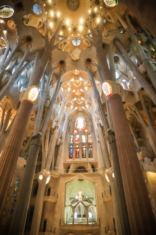 La Sagrada Familia Inside Barcelona