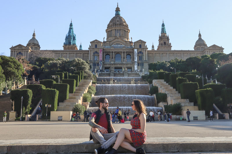 BARCELONA, SPAIN - DECEMBER 8: View Of Paseo De Gracia Shopping Street,  Barcelona On December 8, 2014. Barcelona Is The Capital Of Catalonia And  Second Largest City Of Spain. Stock Photo, Picture