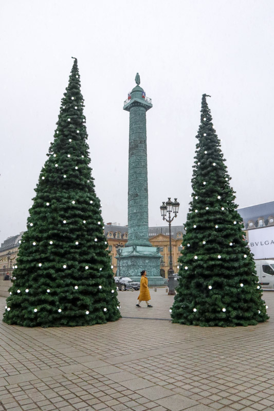 Place Vendôme Christmas Trees Paris